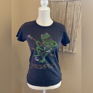 Junk Food Clothing Black Tee with Green Graphic